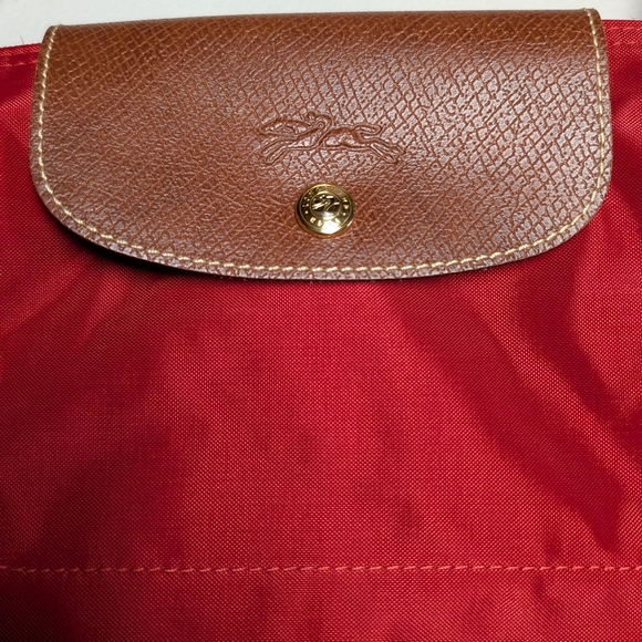 Longchamp Red and Brown Women's Tote Bag - Picture 2 of 9